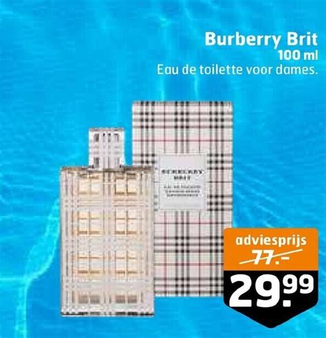 burberry brit 100 ml trekpleister
